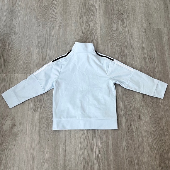 adidas Baby-Boys Zip Front Tricot Jacket , Light Blue/Black Size 24 Months - Picture 9 of 9